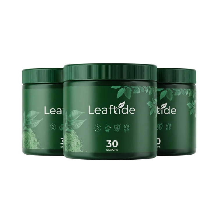 LeafTide natural weight loss support three-bottle package
